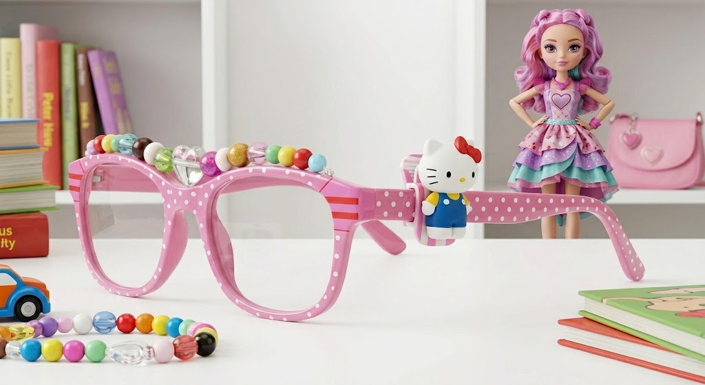Bril Beads Hello Kitty Pink Sfeerfoto